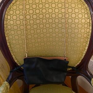 New Day black purse on chain